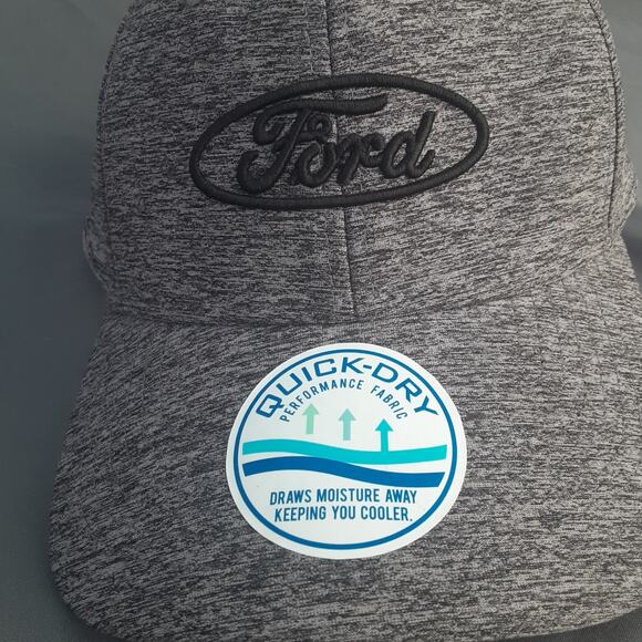 Ford Quick-Dry Cap Hat SnapBack Gray EUC - Picture 2 of 10